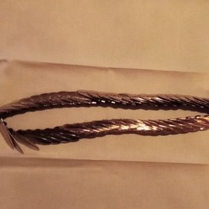 Vintage silver leaf belt women's